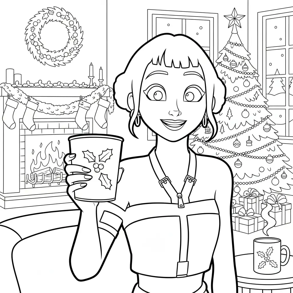 Kleurplaat Kpop Demon Hunters Kerst 27 Kleurplaat Kpop Demon Hunters Kerst 19