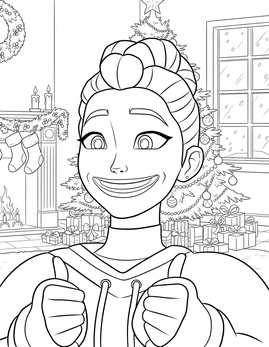 Kleurplaat Kpop Demon Hunters Kerst 29 Kleurplaat Kpop Demon Hunters Kerst 21