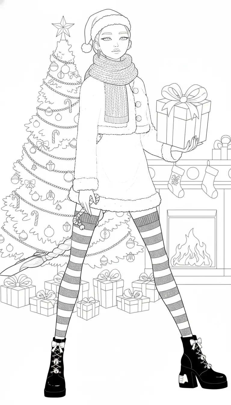 Kleurplaat Kpop Demon Hunters Kerst 33 Kleurplaat Kpop Demon Hunters Kerst 25