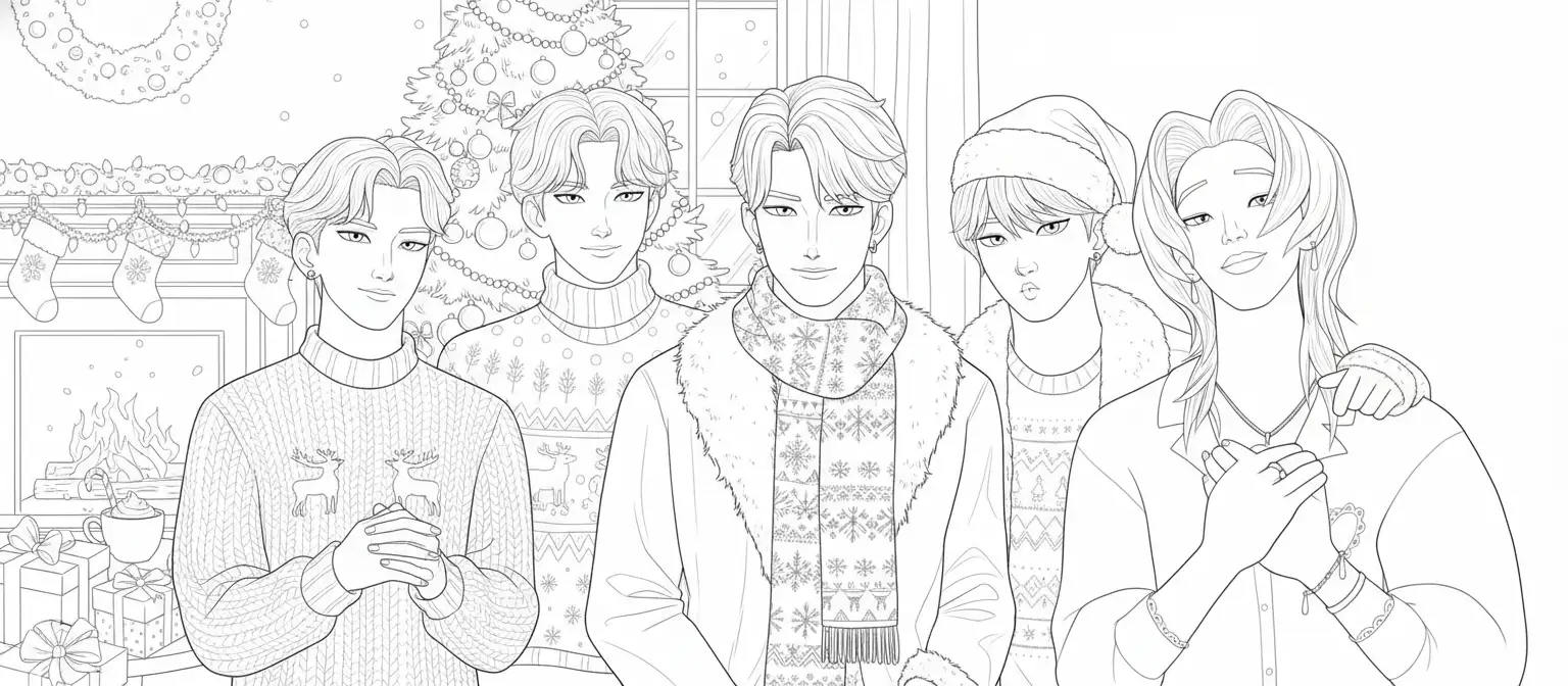 Kleurplaat Kpop Demon Hunters Kerst 34 Kleurplaat Kpop Demon Hunters Kerst 26