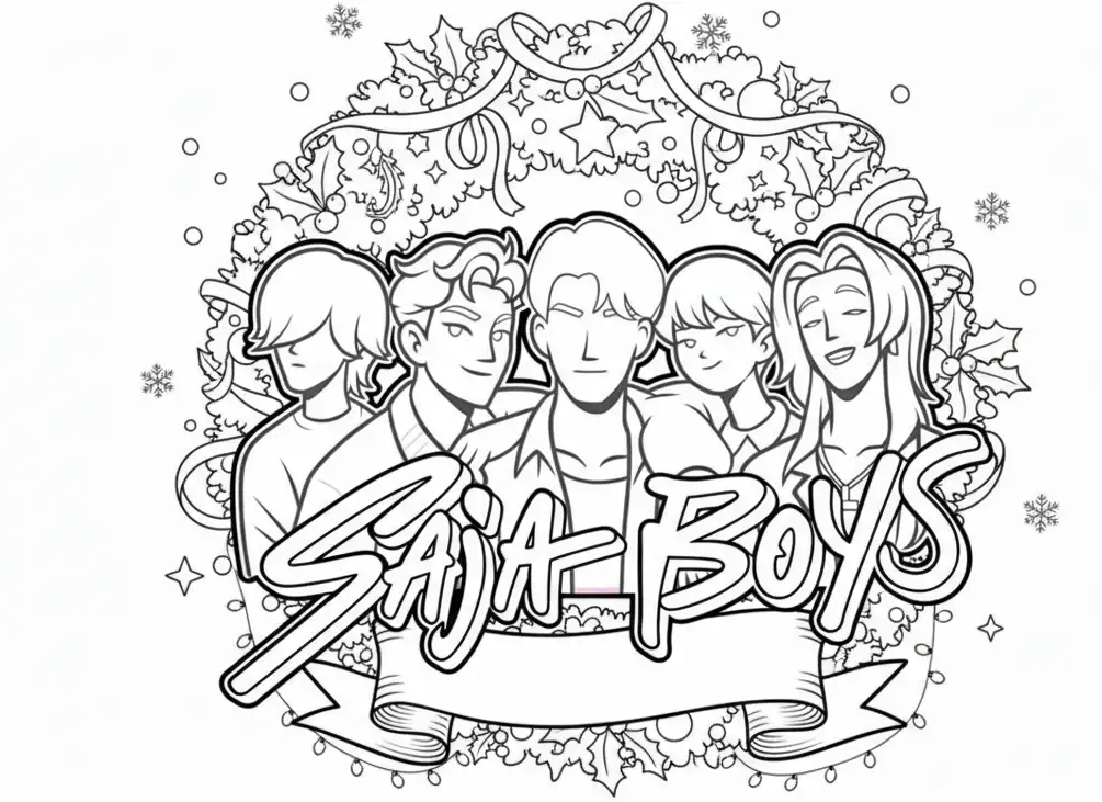 Kleurplaat Kpop Demon Hunters Kerst 37 Kleurplaat Kpop Demon Hunters Kerst 29