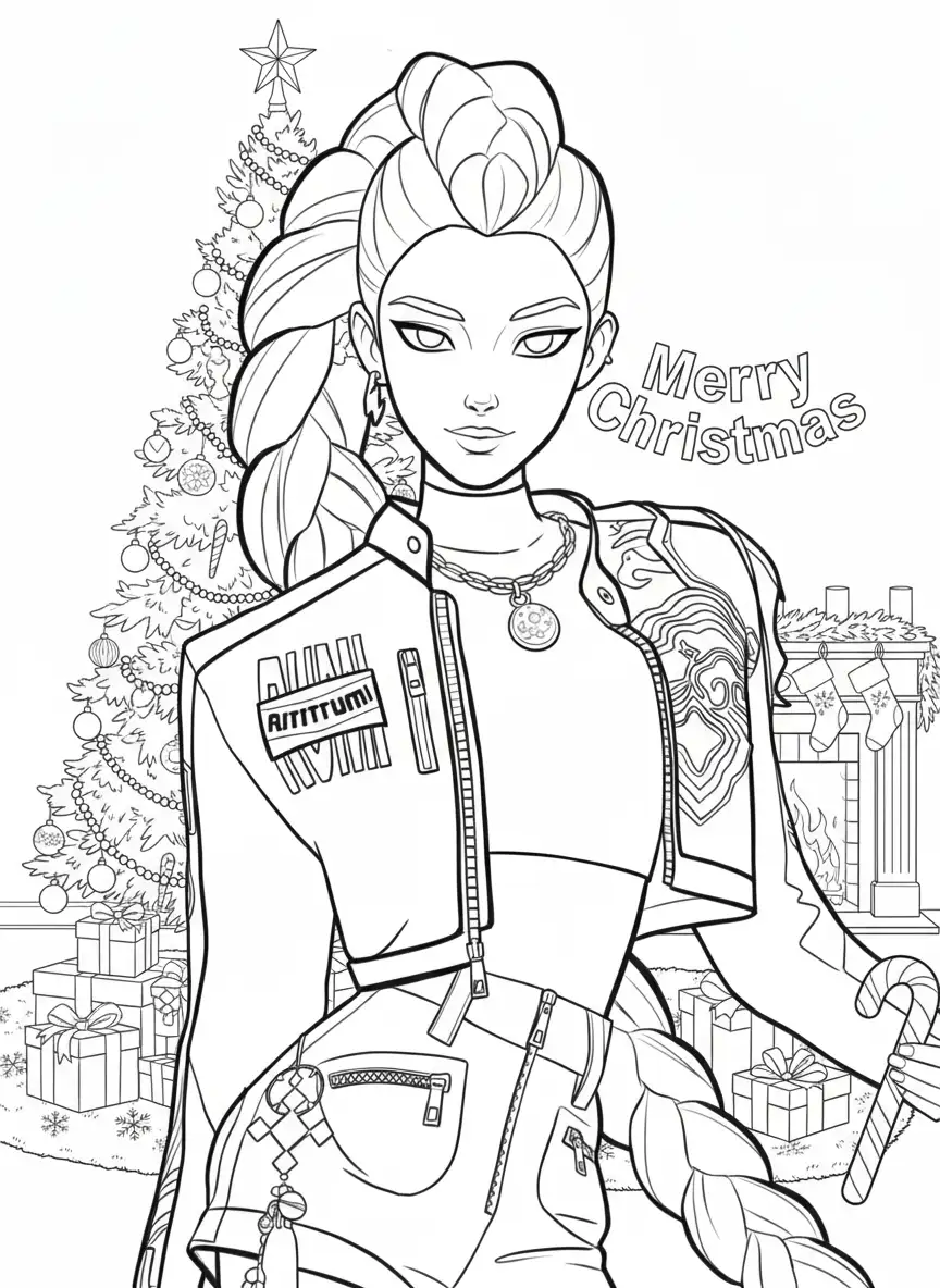 Kleurplaat Kpop Demon Hunters Kerst 38 Kleurplaat Kpop Demon Hunters Kerst 30