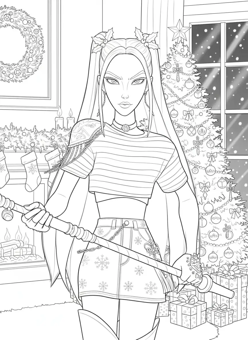 Kleurplaat Kpop Demon Hunters Kerst 40 Kleurplaat Kpop Demon Hunters Kerst 32