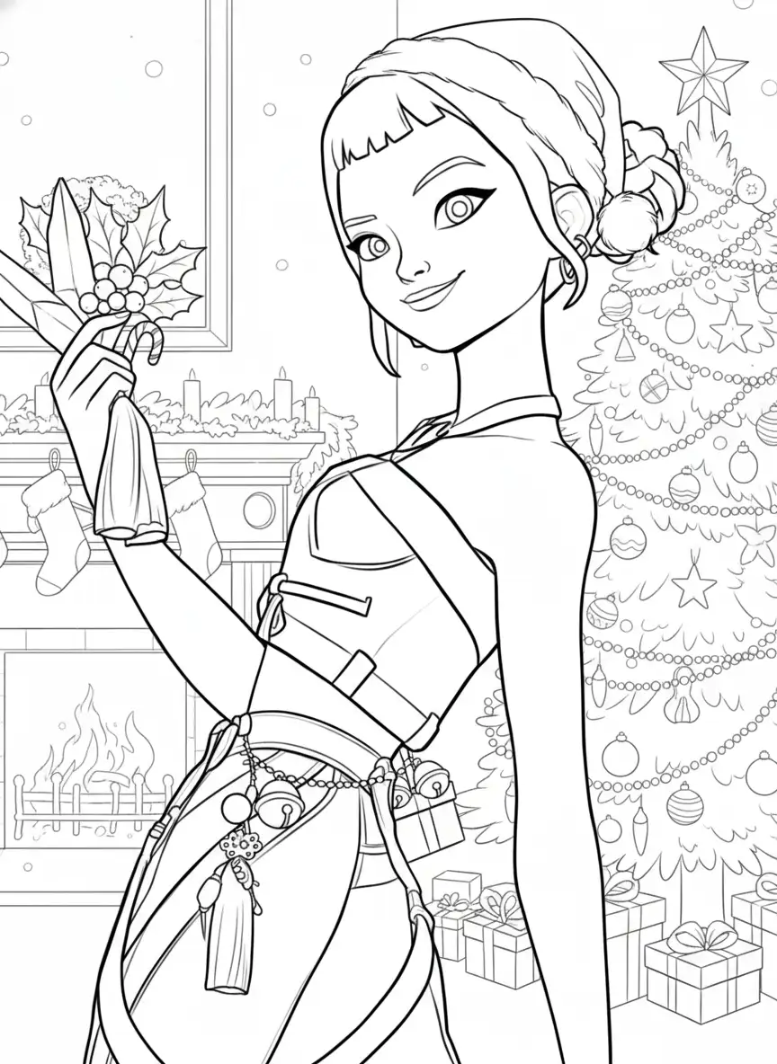 Kleurplaat Kpop Demon Hunters Kerst 41 Kleurplaat Kpop Demon Hunters Kerst 33