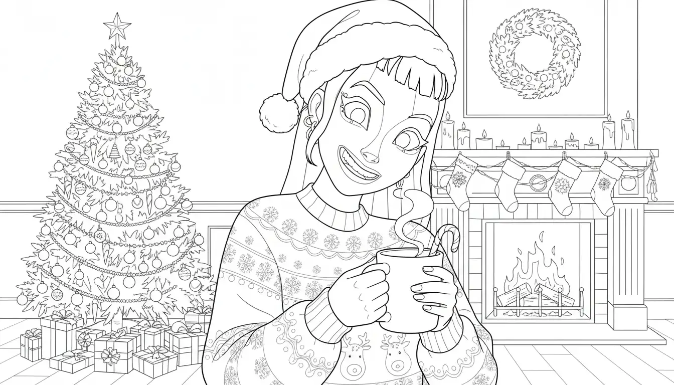 Kleurplaat Kpop Demon Hunters Kerst 43 Kleurplaat Kpop Demon Hunters Kerst 35