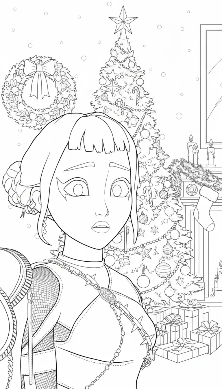 Kleurplaat Kpop Demon Hunters Kerst 44 Kleurplaat Kpop Demon Hunters Kerst 36