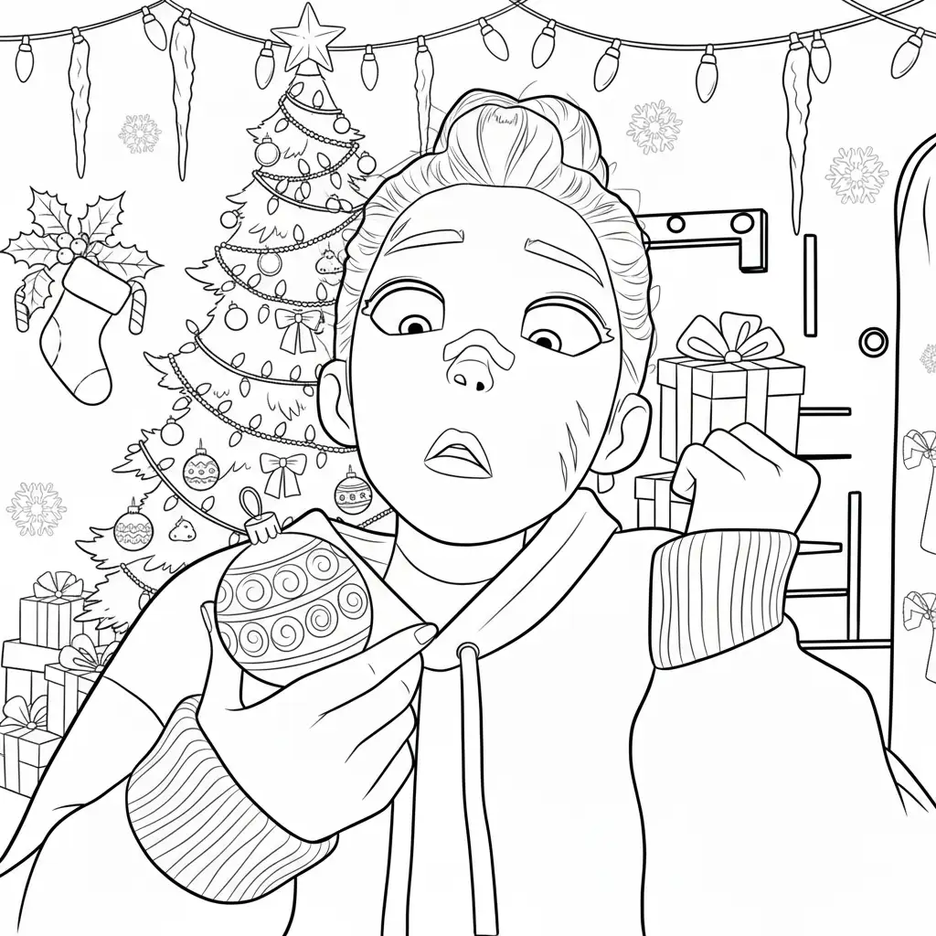 Kleurplaat Kpop Demon Hunters Kerst 10 Kleurplaat Kpop Demon Hunters Kerst 2