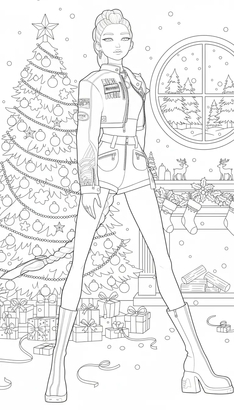 Kleurplaat Kpop Demon Hunters Kerst 47 Kleurplaat Kpop Demon Hunters Kerst 39