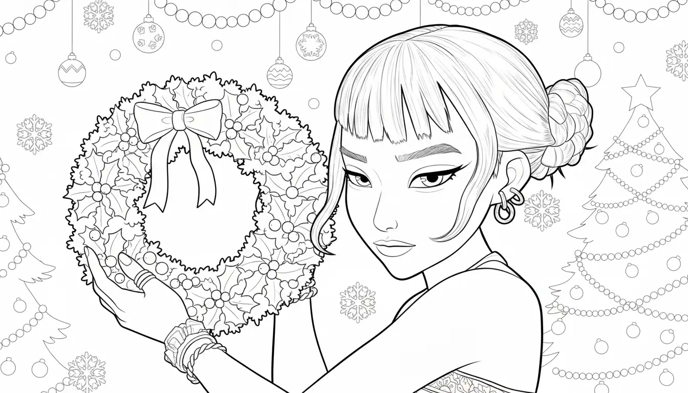 Kleurplaat Kpop Demon Hunters Kerst 52 Kleurplaat Kpop Demon Hunters Kerst 44