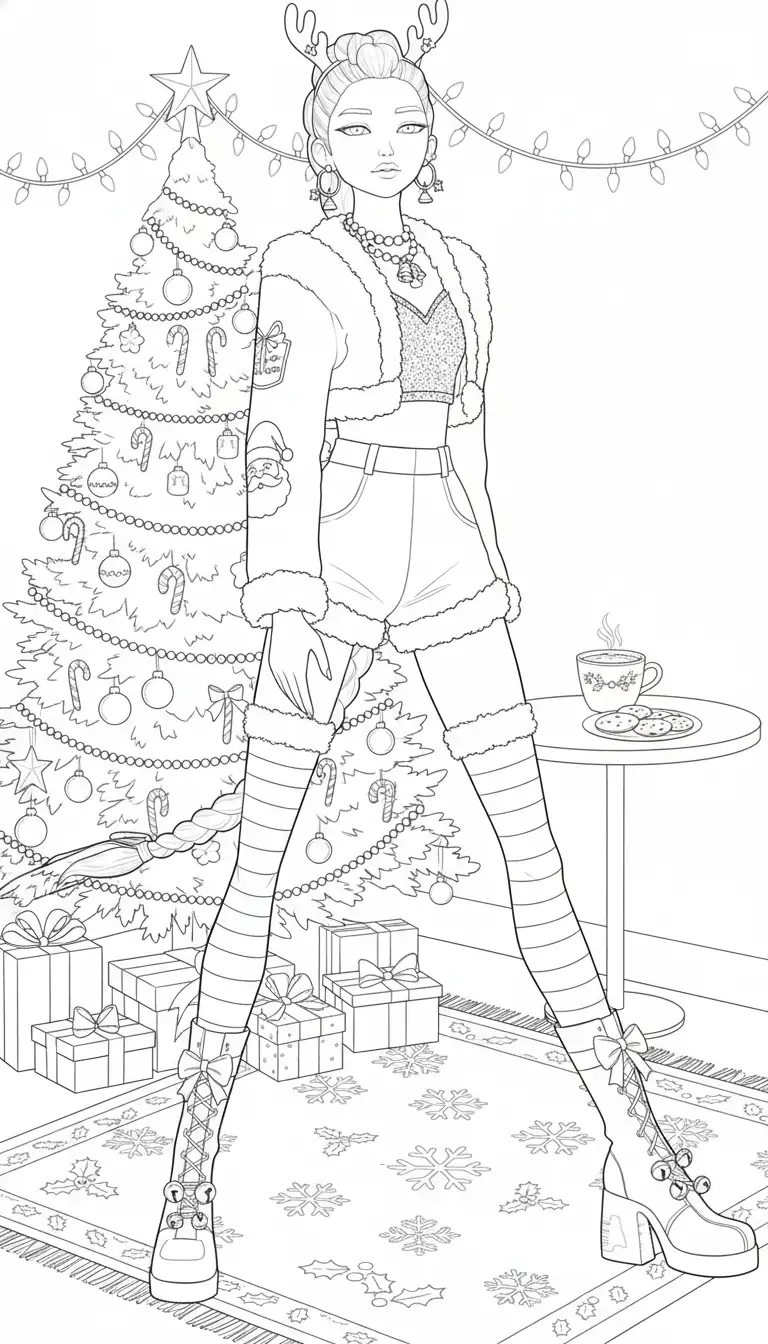 Kleurplaat Kpop Demon Hunters Kerst 57 Kleurplaat Kpop Demon Hunters Kerst 49