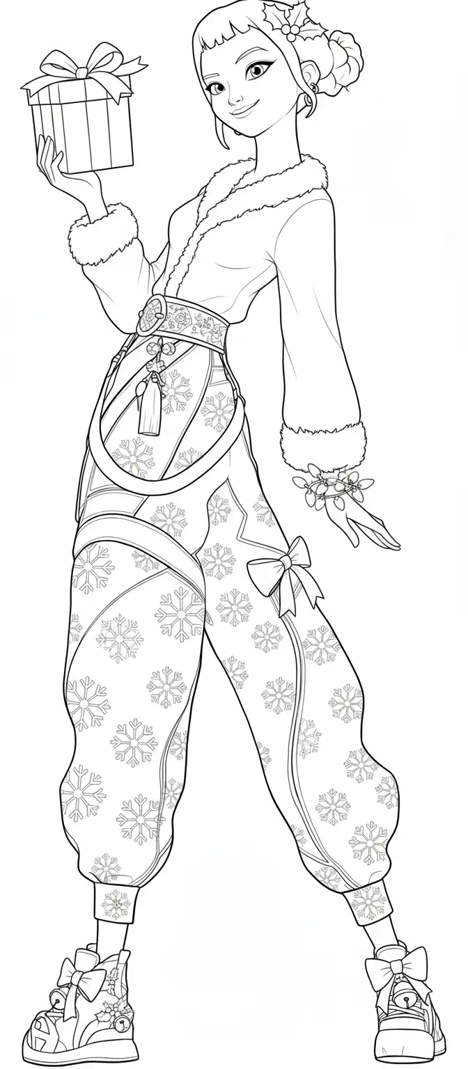 Kleurplaat Kpop Demon Hunters Kerst 13 Kleurplaat Kpop Demon Hunters Kerst 5