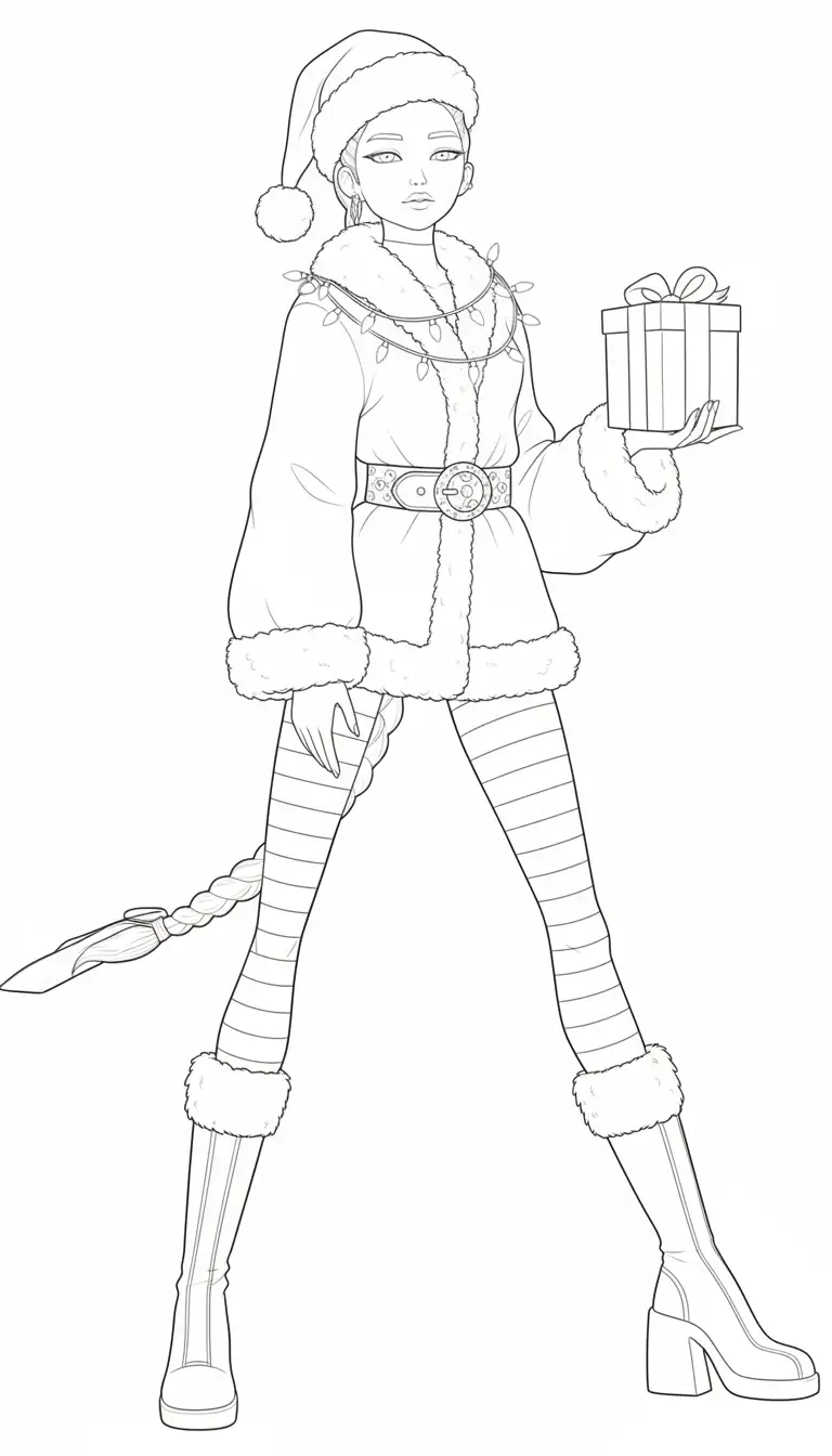 Kleurplaat Kpop Demon Hunters Kerst 15 Kleurplaat Kpop Demon Hunters Kerst 7