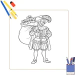Kleurplaat Piet thumbnail