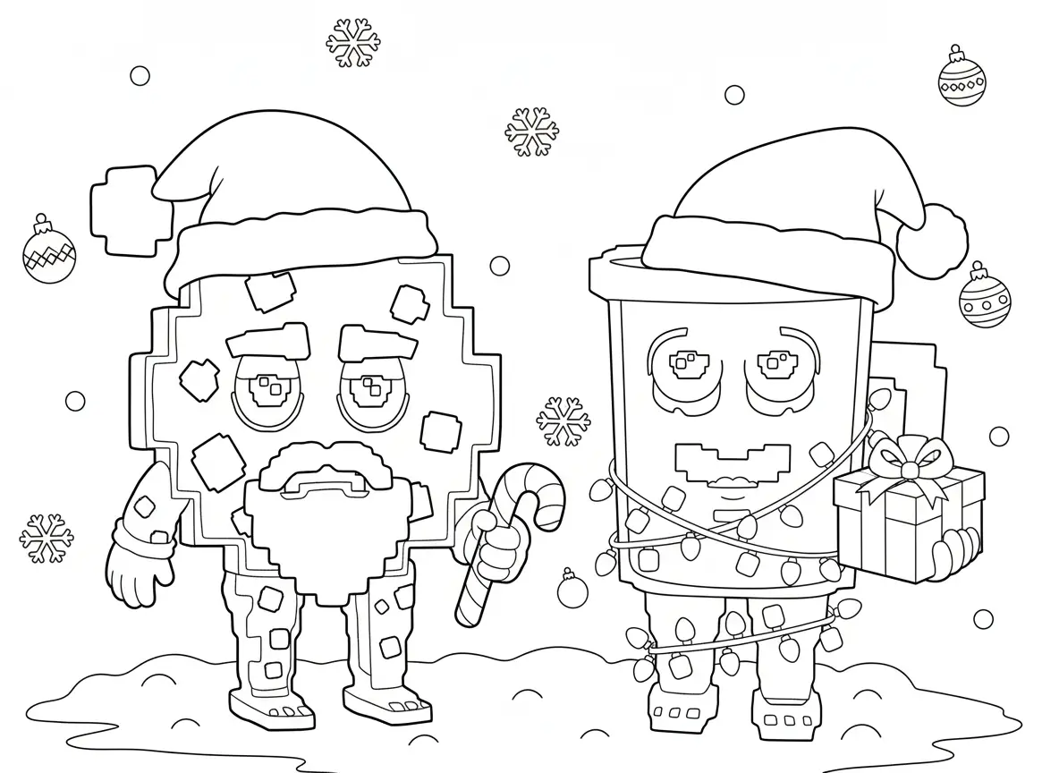 Kleurplaat cookie and milky brainrot 13