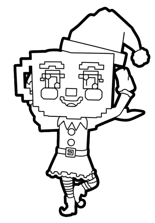 Kleurplaat Ballerina Peppermintina 9 ballerina peppermintina elf pose kleurplaat