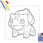 Bulbasaur Kleurplaat thumbnail