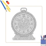 Kleurplaat Klok 4 Kleurplaat Klok thumbnail