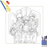 Kleurplaat My Hero Academia 4 Kleurplaat My Hero Academia thumbnail