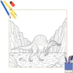 Spinosaurus Kleurplaat thumbnail