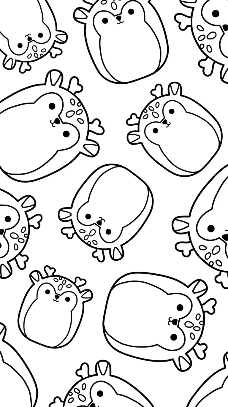 Squishmallow Kleurplaat 12 Squishmallow Kleurplaat 4