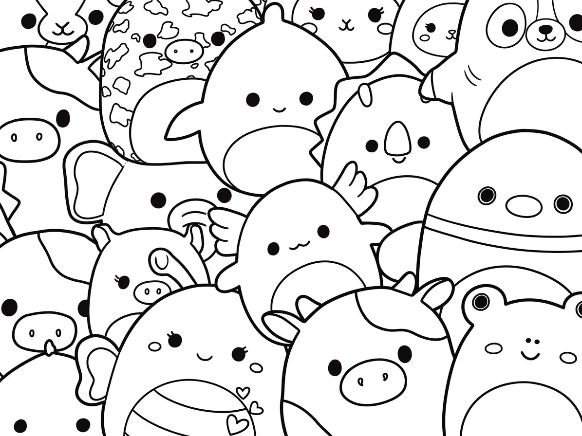 Squishmallow Kleurplaat 9 Squishmallow Kleurplaat 1