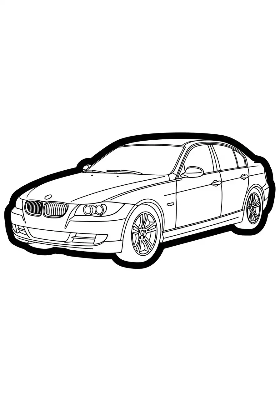 bmw 3 serie e90 sticker stijl contour