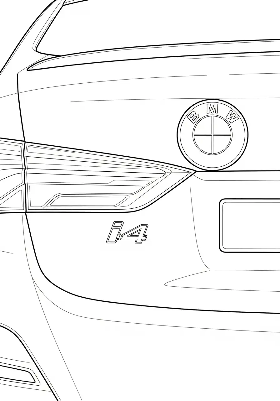 bmw i4 elektrische auto achterlicht detail