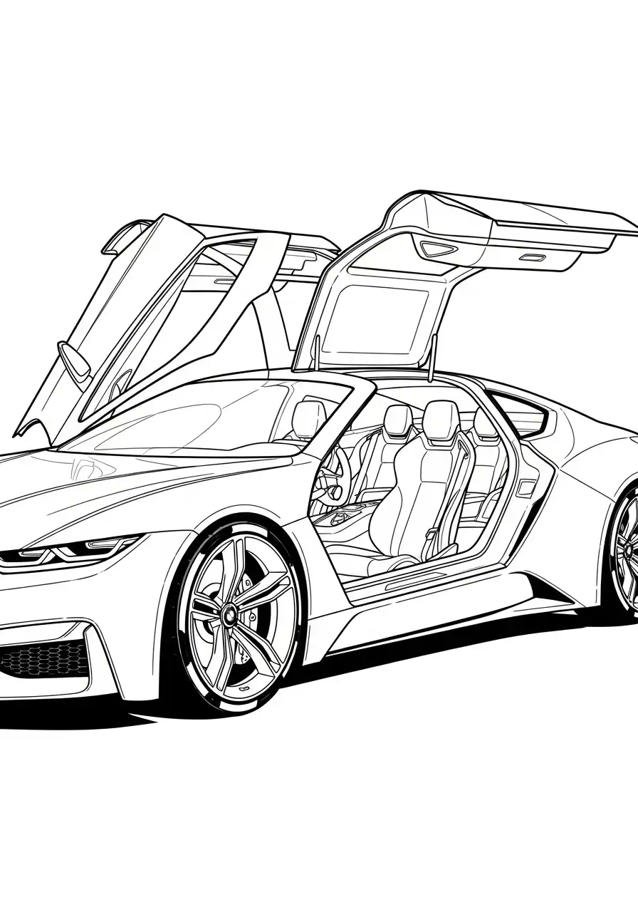 bmw i8 interieur open vleugeldeuren