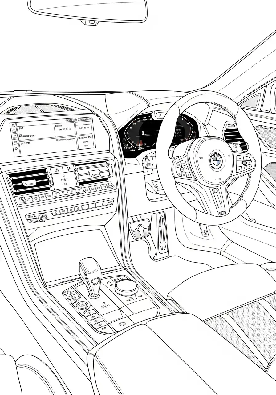 bmw interieur dashboard stuur detail