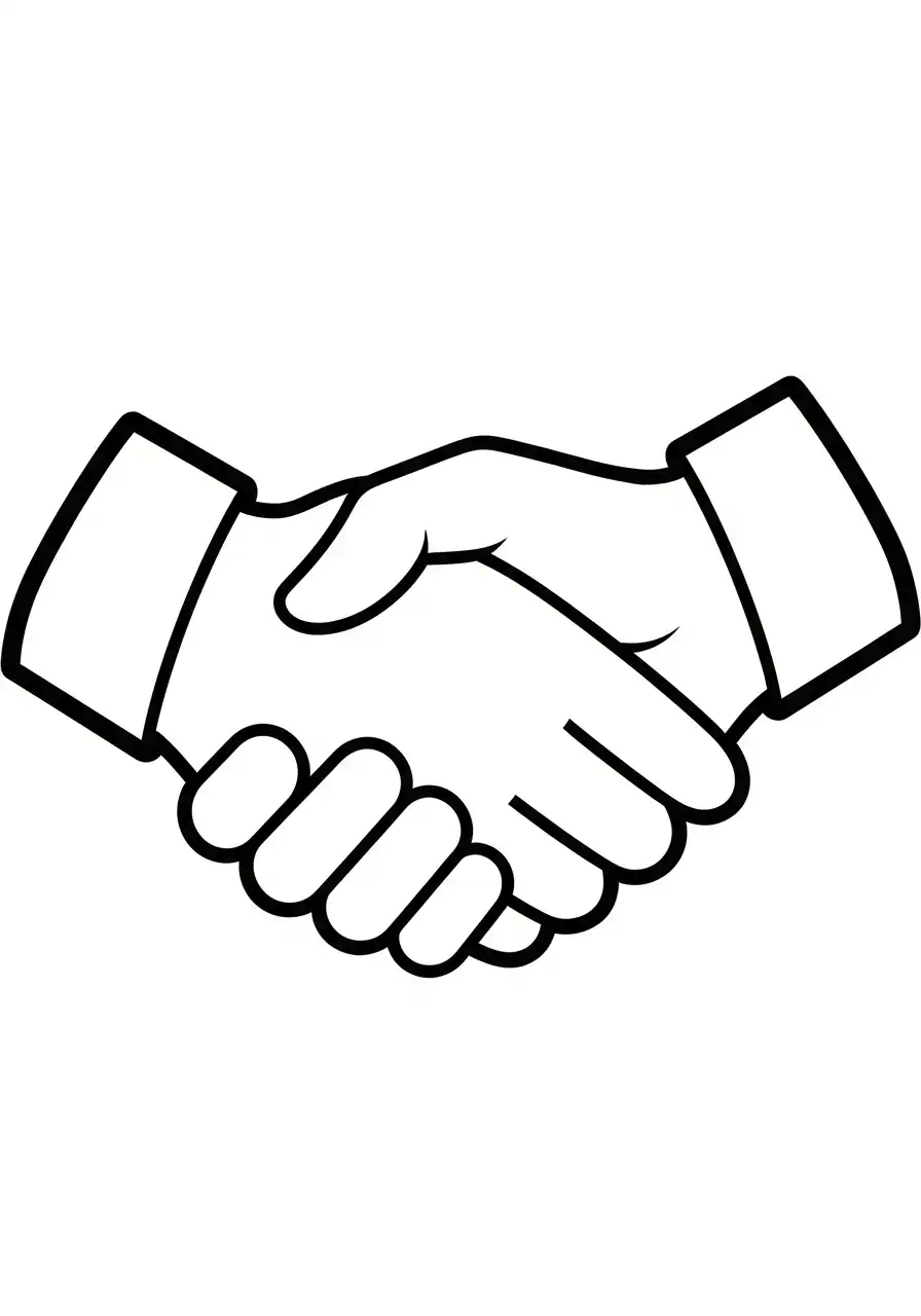 Emoji Kleurplaat 36 handdruk symbool kleurplaat
