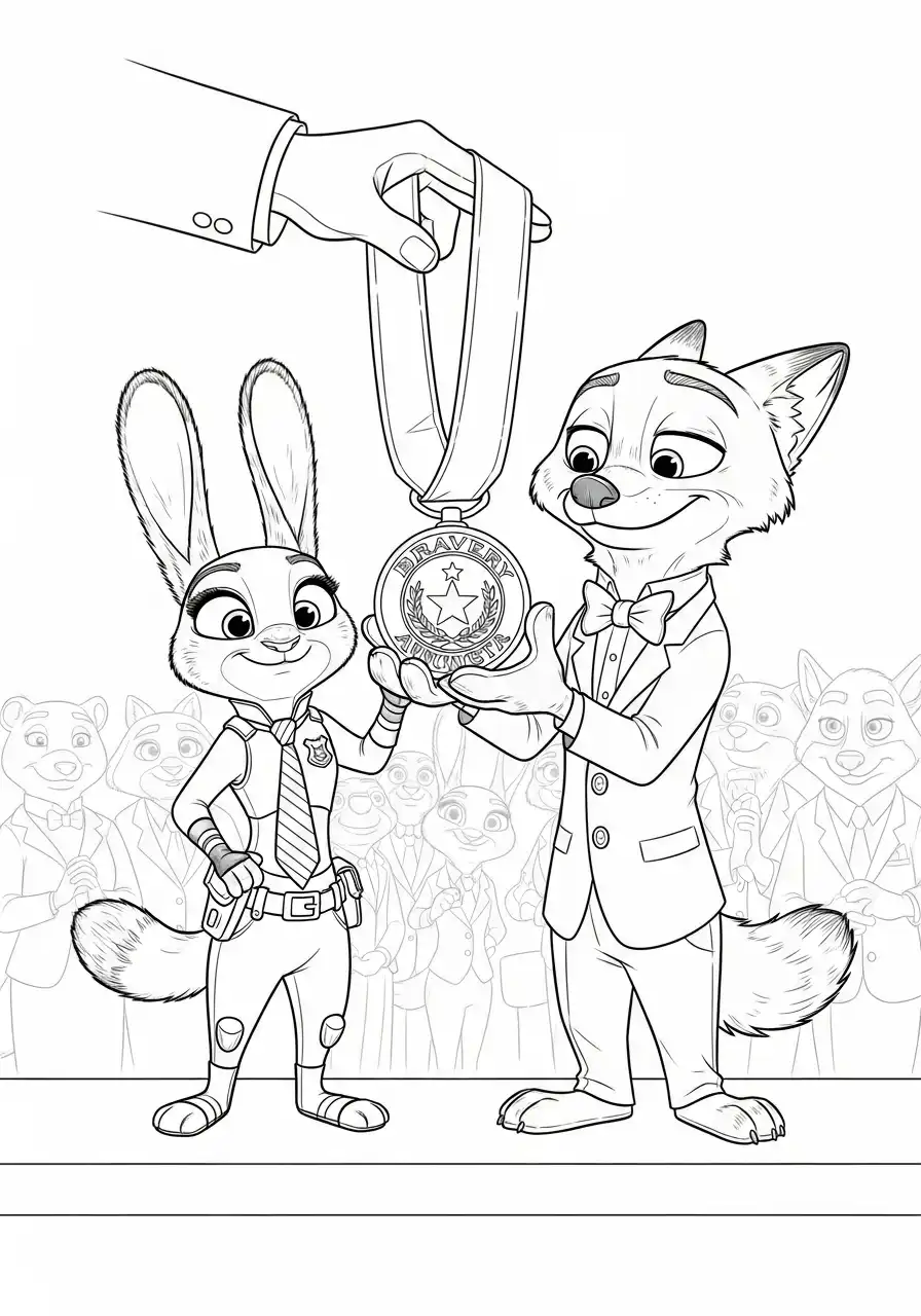 judy en nick ontvangen medaille van dapperheid ceremonie