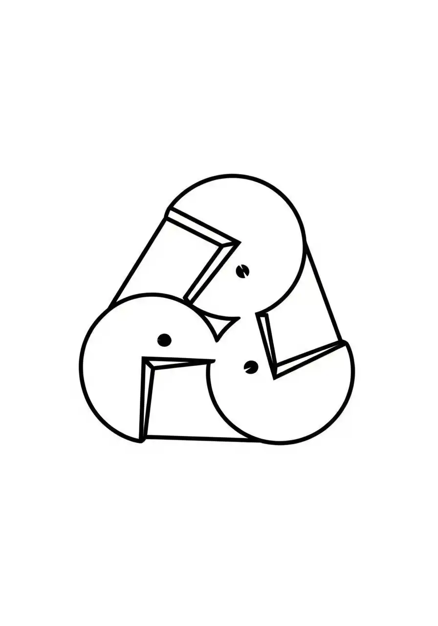 Kleurplaat Optische illusies 28 pacman driehoek illusie kleurplaat