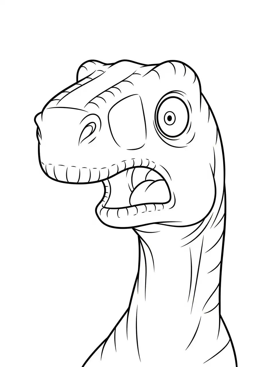 Gigantosaurus Kleurplaat 30 verraste dino hoofd kleurplaat
