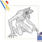 Kleurplaat Demogorgon thumbnail