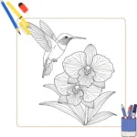 Kleurplaat Kolibrie thumbnail