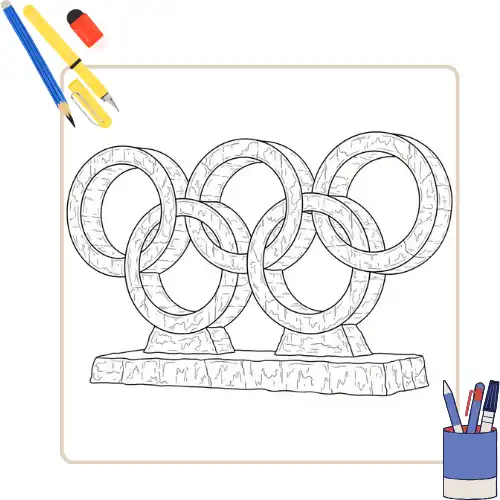 Kleurplaat Olympische Winterspelen thumbnail