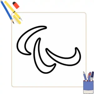 Kleurplaat Paralympic thumbnail