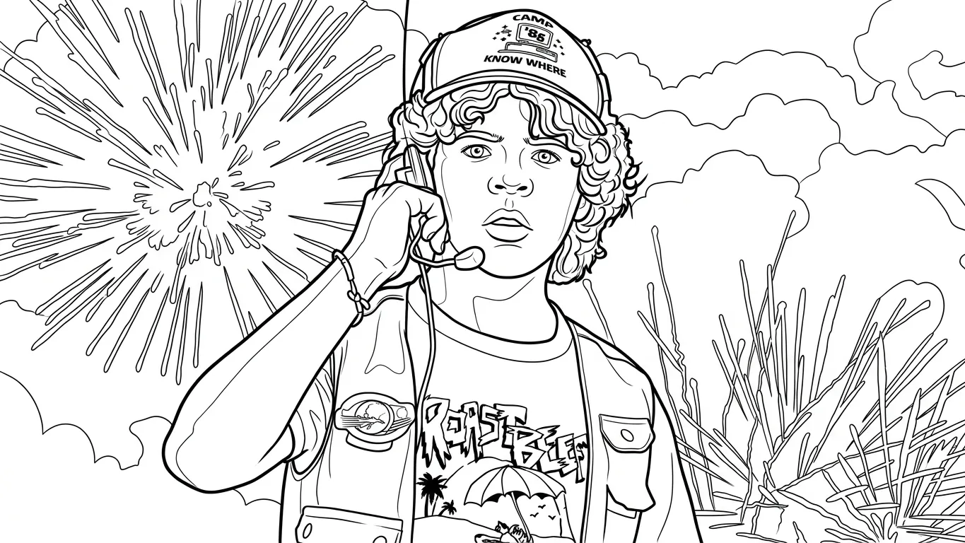 Stranger Things Kleurplaat 8 Stranger Things Kleurplaat