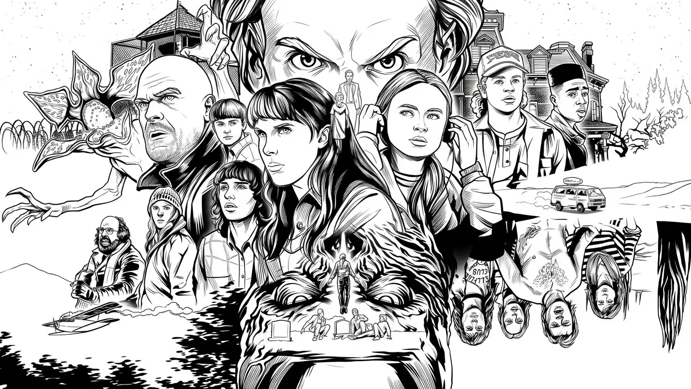 Stranger Things Kleurplaat 11 Stranger Things Kleurplaat 3