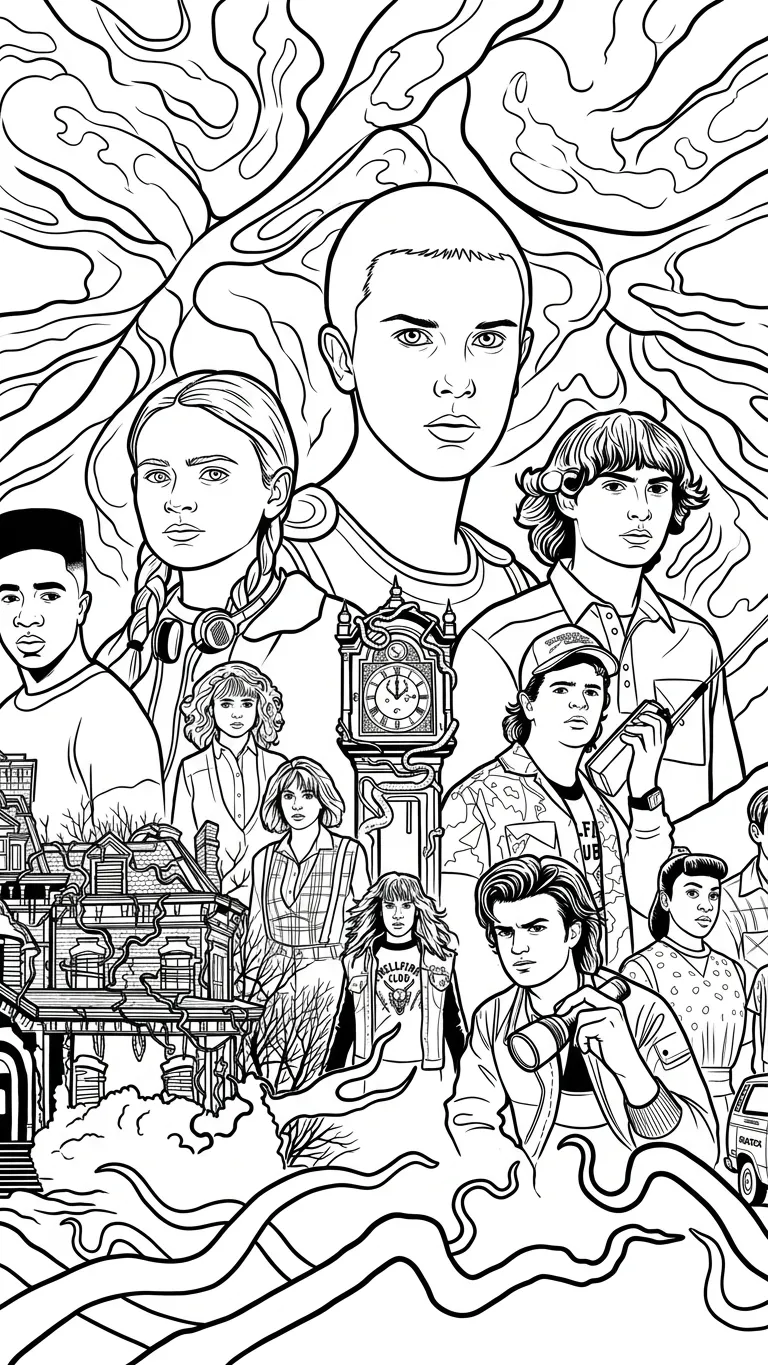 Stranger Things Kleurplaat 15 Stranger Things Kleurplaat 7