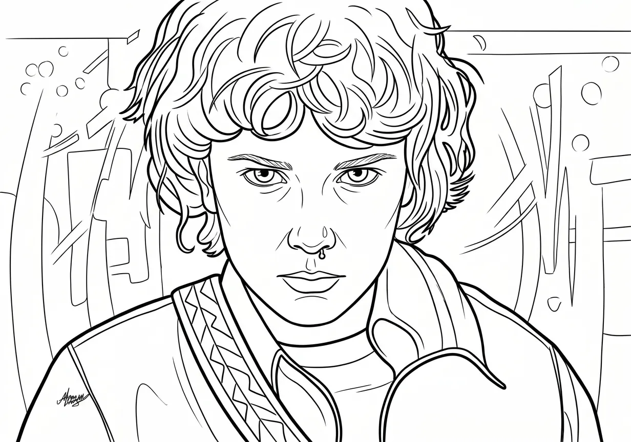 Stranger Things Kleurplaat 30 Stranger Things Kleurplaat 22