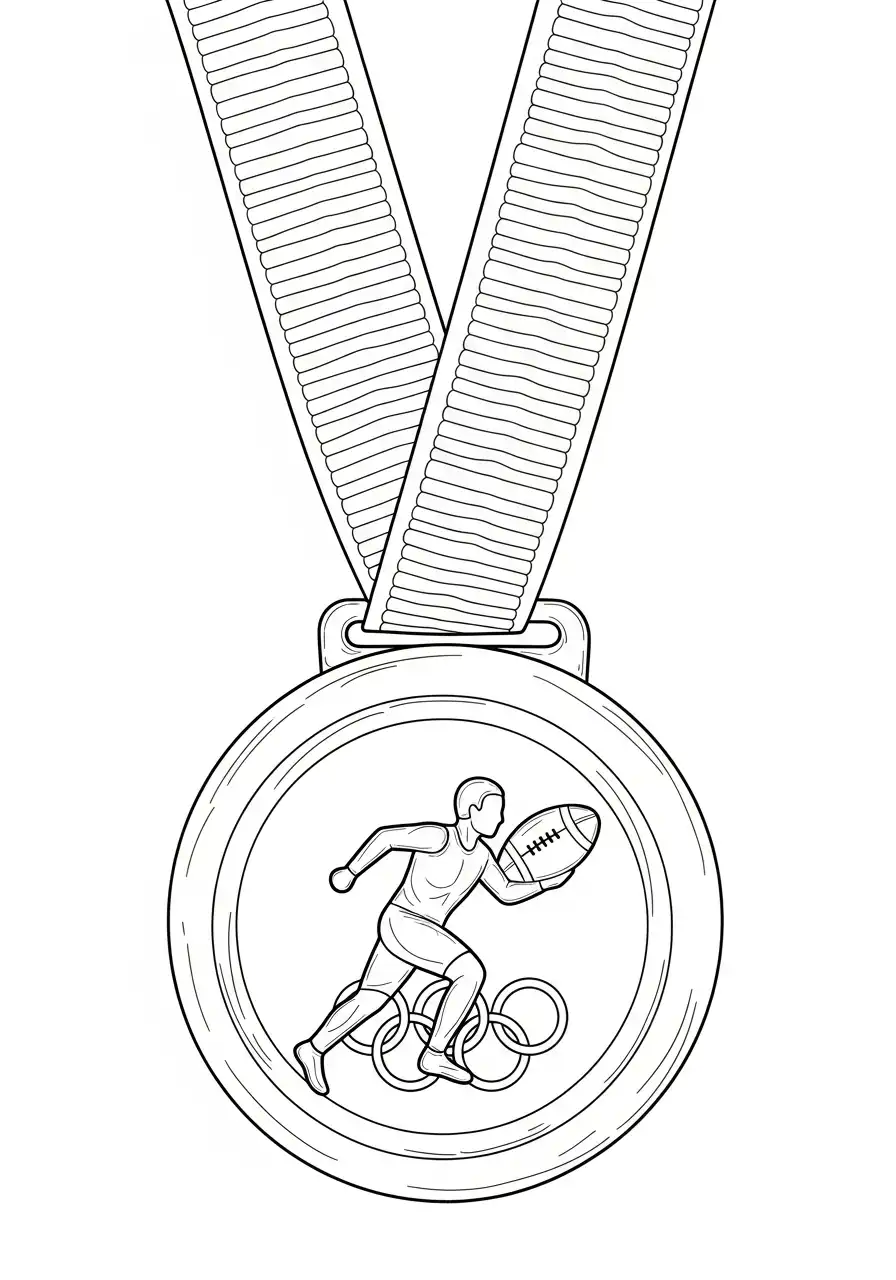 olympische medaille winnaar kleurplaat