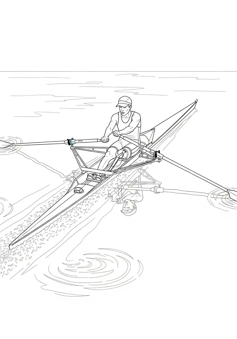 paralympisch roeien kleurplaat