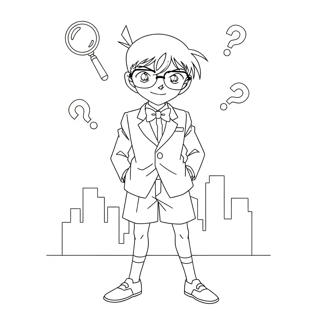 Conan Kleurplaat 12 Conan Kleurplaat 4