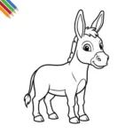 Ezel Kleurplaat thumbnail