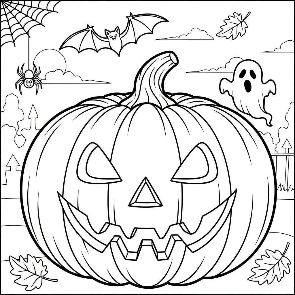 Halloween Pompoen Snijden Kleurplaat 17 Halloween Pompoen Snijden Kleurplaat 9