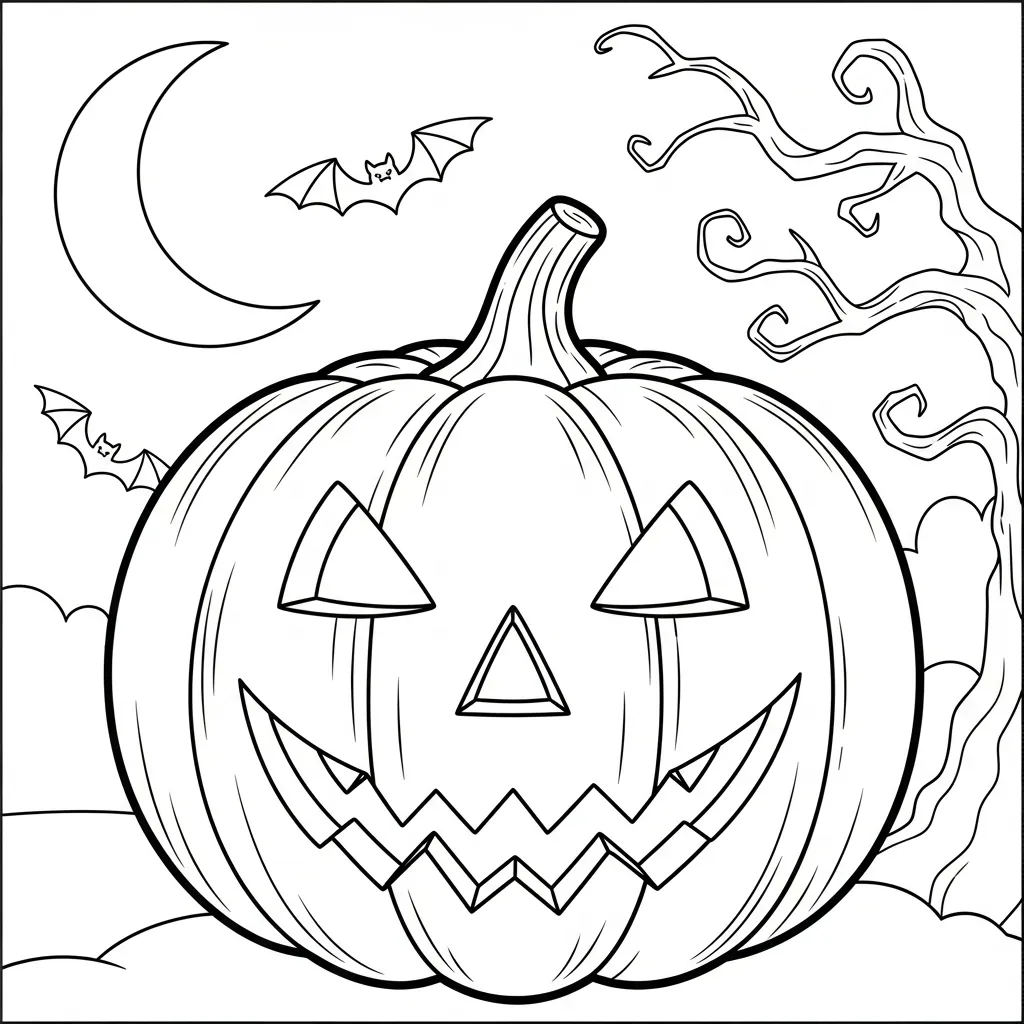 Halloween Pompoen Snijden Kleurplaat 9 Halloween Pompoen Snijden Kleurplaat 1