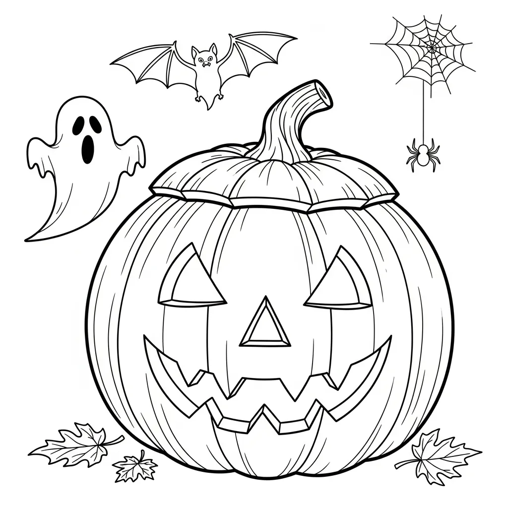 Halloween Pompoen Snijden Kleurplaat 12 Halloween Pompoen Snijden Kleurplaat 4