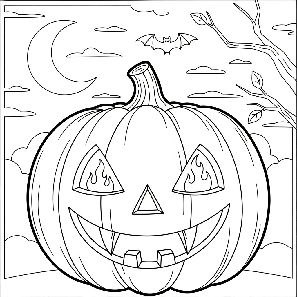 Halloween Pompoen Snijden Kleurplaat 13 Halloween Pompoen Snijden Kleurplaat 5