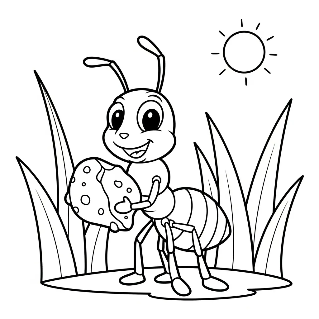 Mier Kleurplaat 8 Mier Kleurplaat